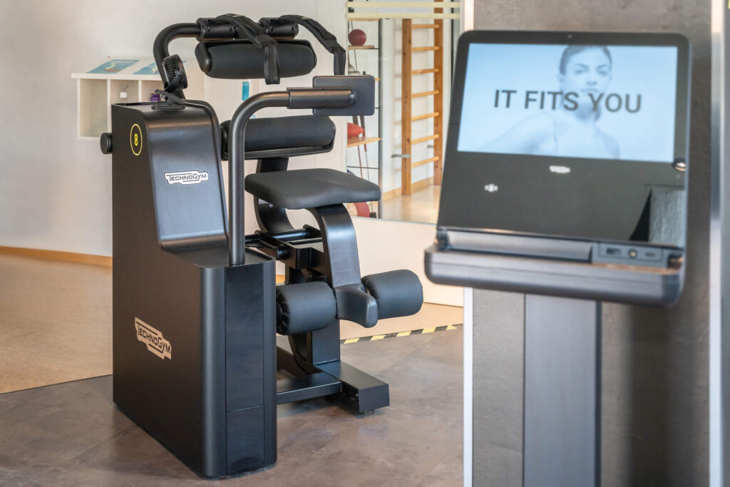 Hightech-Geräte mit Displays zur Trainingsunterstützung